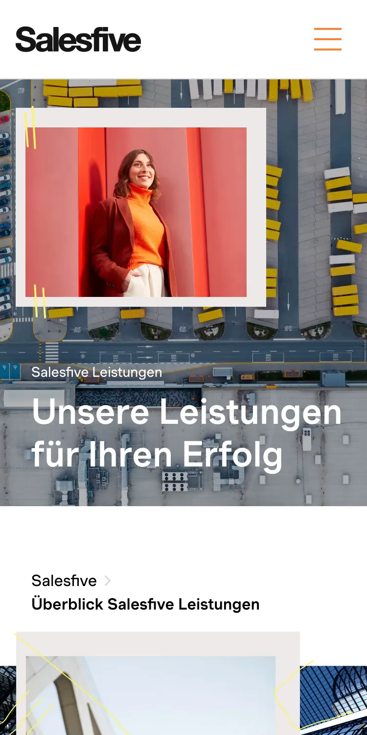 Screenshot von Salesfive.com